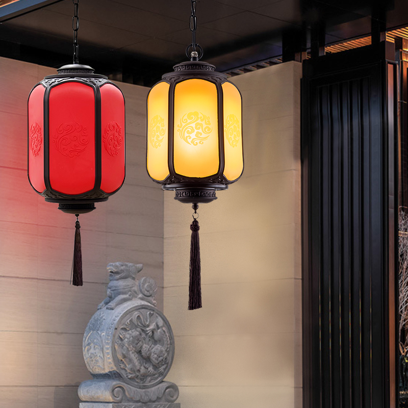 中式庭院户外祥云吊灯公园别墅