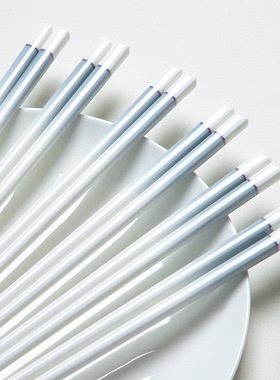 陶瓷骨瓷筷子抗菌防霉防滑景德镇高档陶瓷筷子家用耐高温不变形