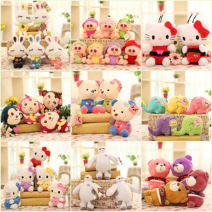 婚慶毛絨玩具公仔大號抓機布娃娃玩偶活動游戲小掛件禮物用批品發