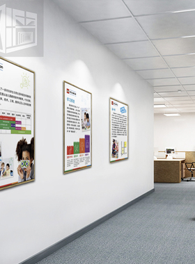 机器人教育装饰画 legao教学理念挂画 legao课室环创壁画