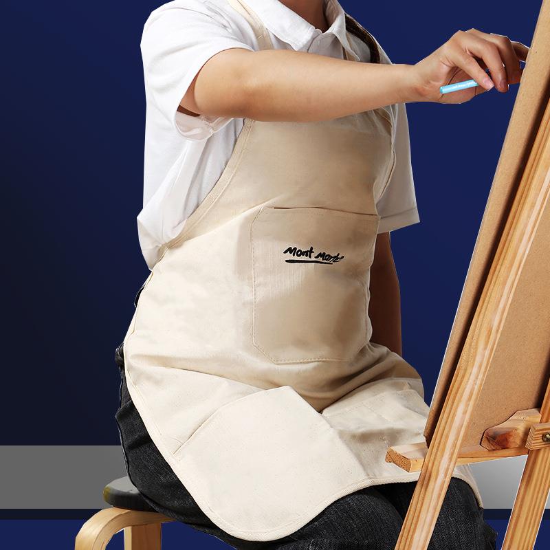 /油画围裙成人家用美术生绘画衣防水防污工作服绘画罩衣/