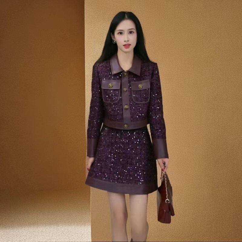 小香风时尚套装2024年新款早秋穿搭气质名媛时髦小个子两件套女装