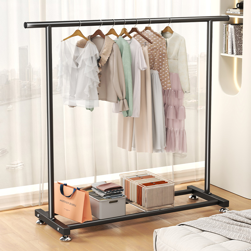 钱柜单杆双杆置地式晾衣架