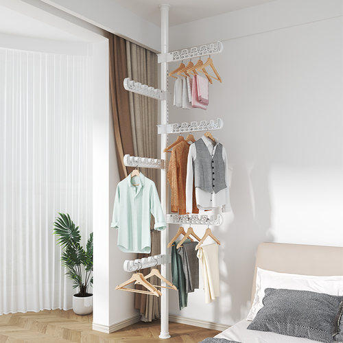 钱柜顶天立地碳钢挂衣架