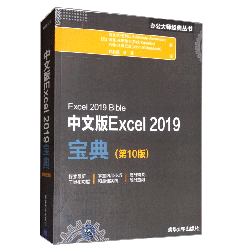 中文版Excel 2019 10版 办公大师丛书 Excel办公应用技巧大全 办公自动化教程参考书 清华大学出版社 9787302537304