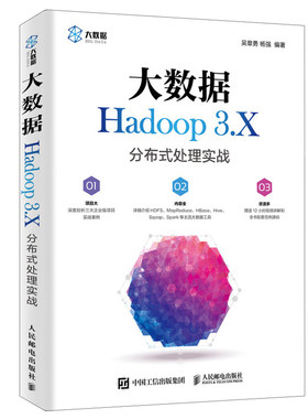 大数据Hadoop 3.X分布式处理实战 吴章勇 杨强 人邮社 大数据处理分析指南 hive编程实战 系统消息识别书 Hadoop教程书籍