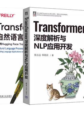 【全2册】Transformer深度解析与NLP应用开发 梁志远+Transformer自然语言处理实战 使用Hugging Face Transformers库构建NLP应用