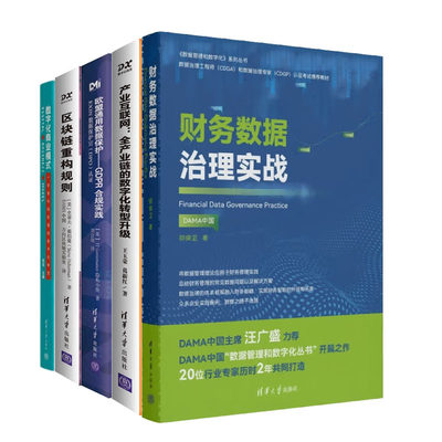 财务数据治理实战+产业互联网全产业链的数字化转型升级+欧盟通用数据护GDPR合规实践+区块链重构规则+数字化商业模式书籍