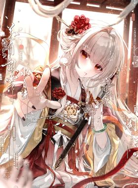 打包51张 saki直购 古风情侣动漫插画头像扭蛋原创圈高清无水印