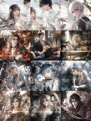 打包762张 正义图包 男女生情侣插画头像扭蛋原创圈 原图无水印
