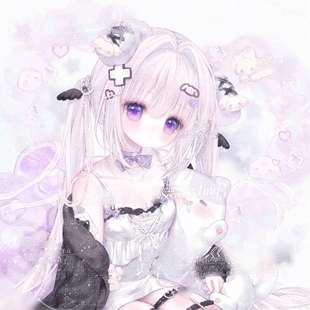 打包30张 小意直购 可爱萌女生动漫插画头像扭蛋原创圈高清无水印