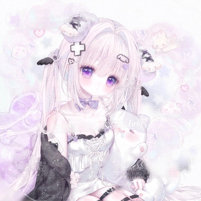 打包30张 小意直购 可爱萌女生动漫插画头像扭蛋原创圈高清无水印