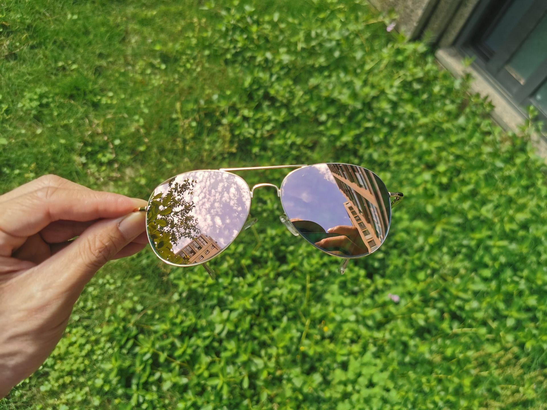 少量特价次品处理女士SOJOS粉色镀膜太阳眼镜蛤蟆镜墨镜