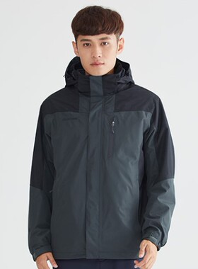 阿柯姆男女户外保暖防风防水两件套AG152S1004/2005三合一冲锋衣