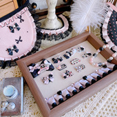 PetsMiki手工宠物发夹粉黑甜酷约克夏马尔济斯狗狗头饰发卡碎毛夹