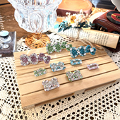 手工宠物发夹碎毛夹闪钻新年新款 马尔济斯小狗夹子约克夏西施头饰