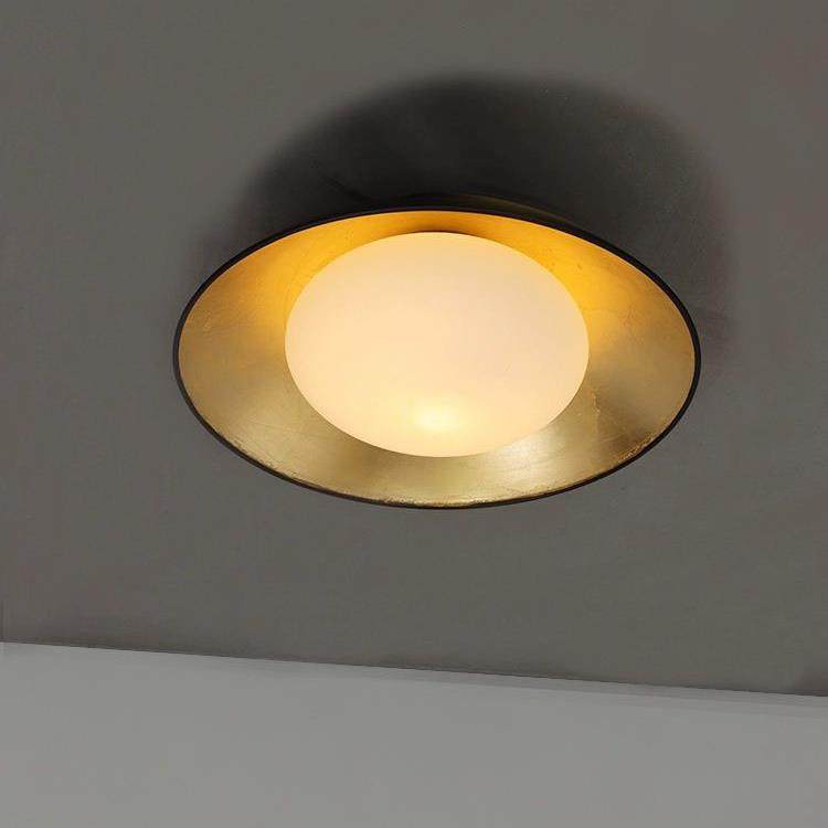 侘寂风民宿卧室书房吸顶灯圆小众入户玄关阳台过道复古金箔灯具,家装灯饰光源,餐厅/卧室/书房吸顶灯,淘宝优惠券,粉丝福利购,淘宝优惠卷