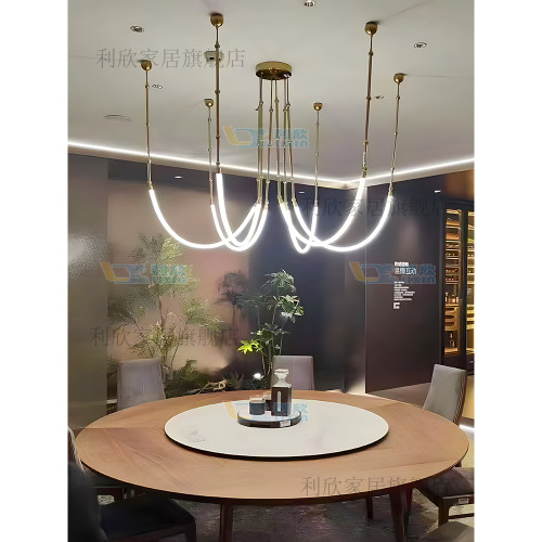 意大利复式楼客厅吊灯别墅大厅餐厅包厢展厅前台设计师lotf楼梯灯