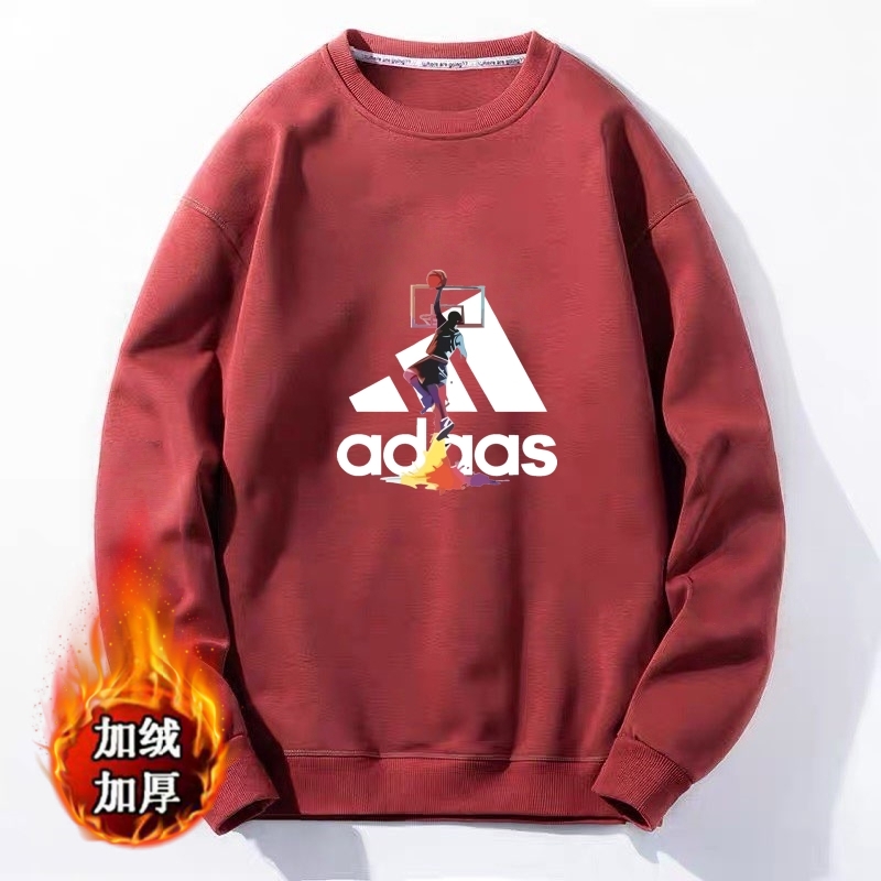 秋冬季新款长袖男士卫衣加绒加厚保暖男装T恤上衣潮流秋衣打底衫