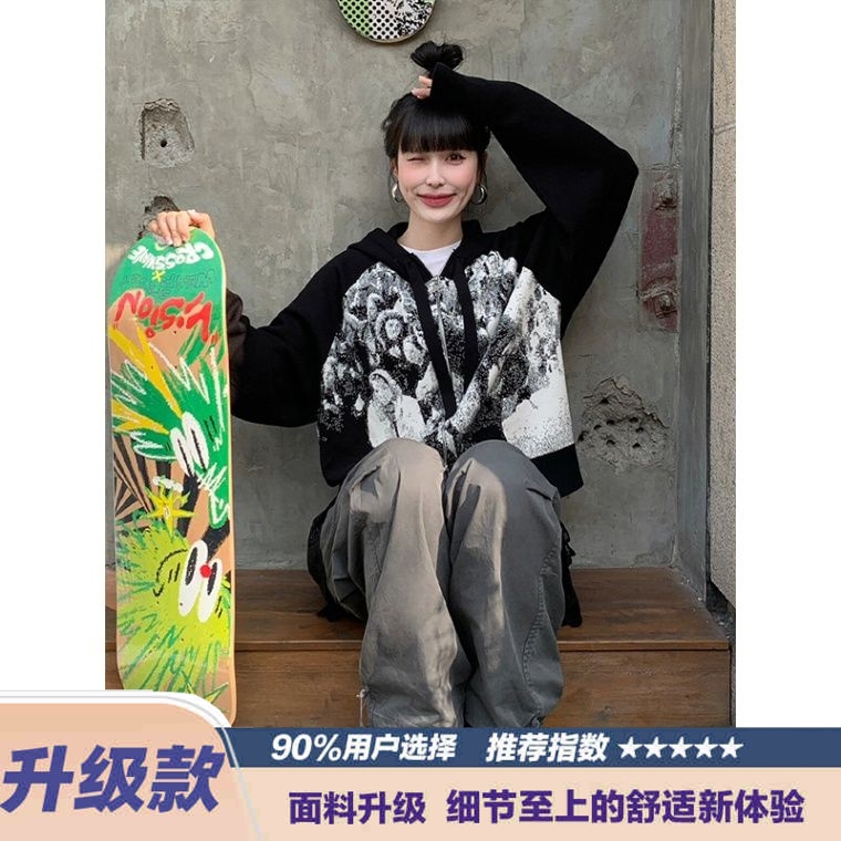 OCTOBEE复古山系户外多口袋潮蜡染水洗登山裤工装裤伞兵裤长裤男