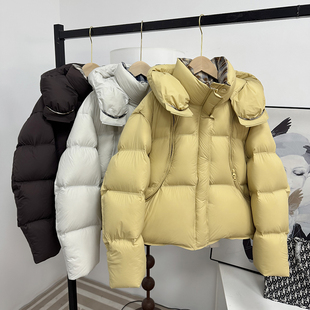 连帽加厚保暖小个子面包服女款 泡芙羽绒服女短款 外套 新款 2025冬季
