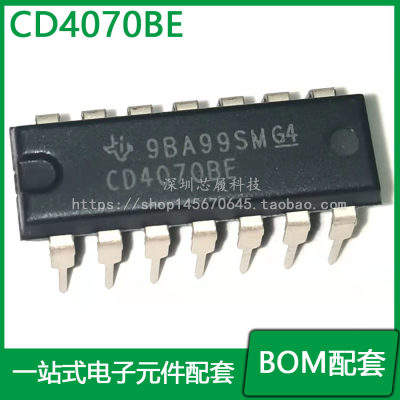 CD4070BE 逻辑栅极和逆变器 CMOS四路异或和NOR门 DIP-14 TI原装