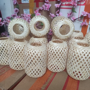 手工竹编灯笼中式拍照摄影道具古风中国手提写真汉服竹编小灯笼