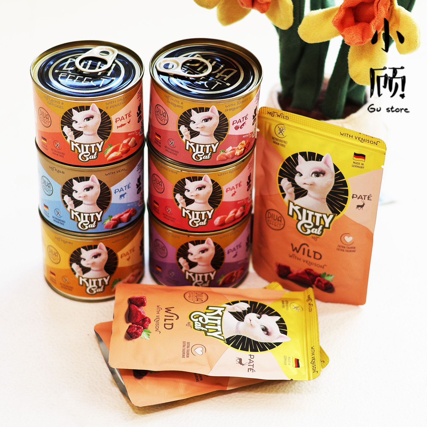 德国进口kittycat 女王猫肉酱主食罐头菲力餐包全猫天然无谷湿粮,宠物/宠物食品及用品,猫全价湿粮/主食罐,淘宝优惠券,粉丝福利购,淘宝优惠卷