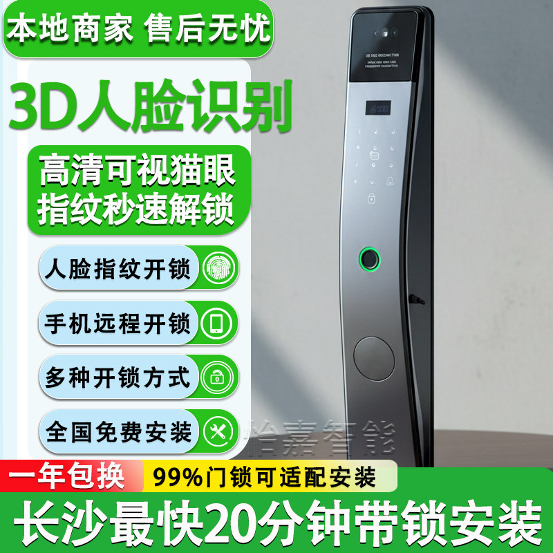 长沙入户门智能锁指纹密码防盗