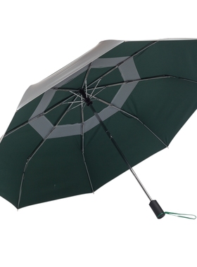 Greenstone双层加大专业钛防晒防紫外折叠男女uv50自动降温太阳伞