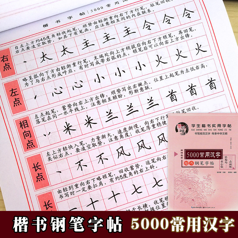 楷书实用字帖 新编名家墨香中国 书写汉字传承中华文明 重心稳结构均