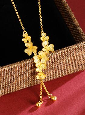 沙金流苏古法传承女士项链