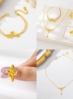 越南沙金茉莉花饰品套装