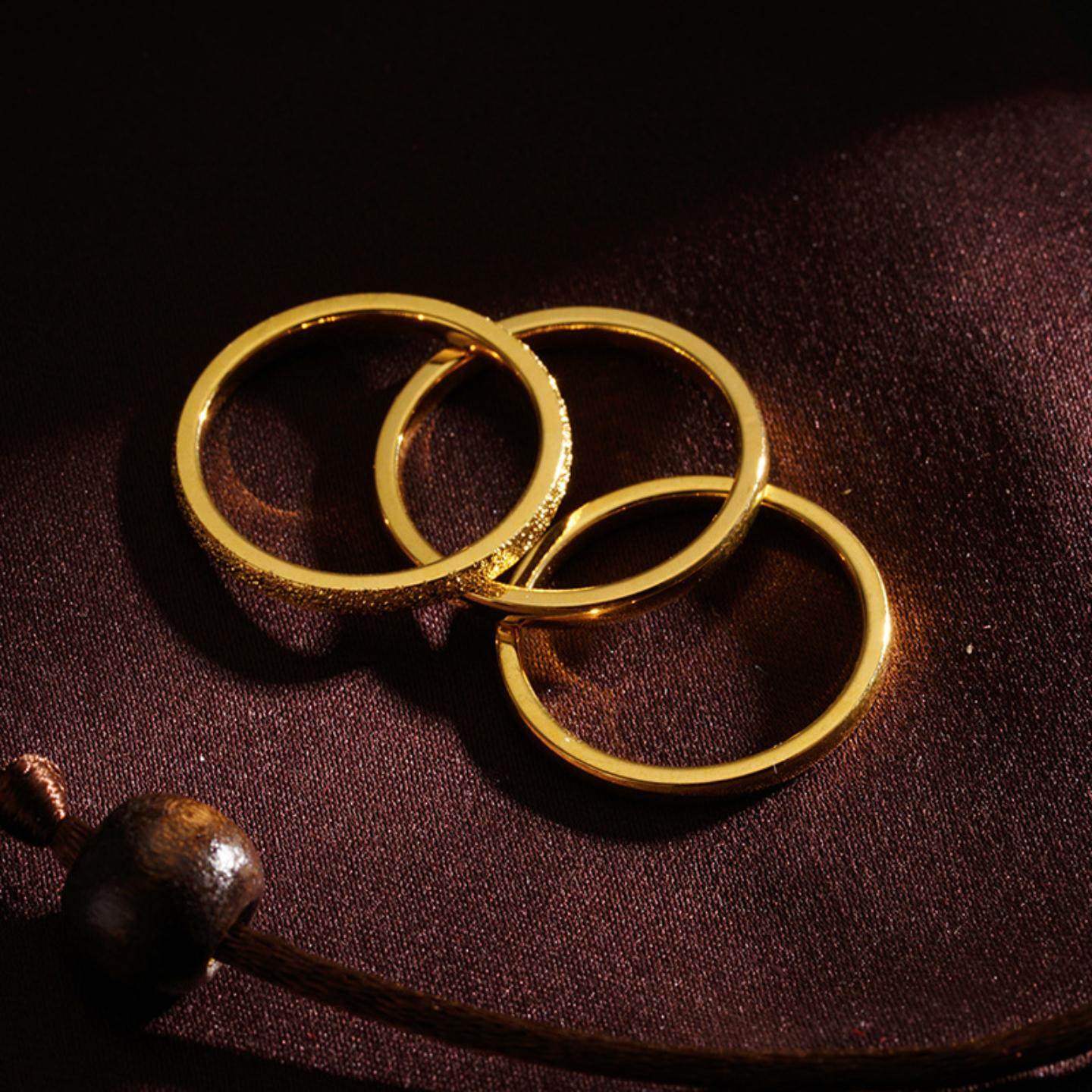 越南沙金素圈碎冰冰古法磨砂光面戒指男女情侣仿真久不掉色尾戒,饰品/流行首饰/时尚饰品新,戒指/指环,淘宝优惠券,粉丝福利购,淘宝优惠卷