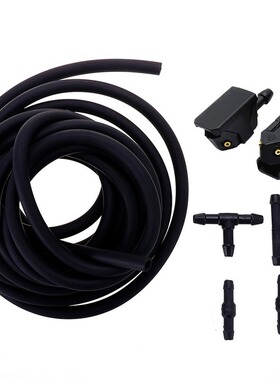 黑色向汽车雨刮喷水嘴套装汽车挡风玻璃清洗器水喷射喷