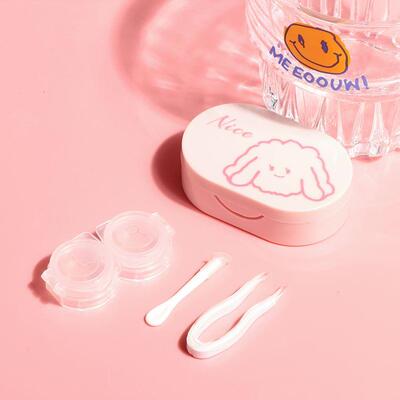 Portable contact lens case Double contact lenses case美瞳盒