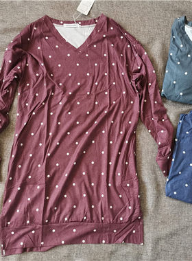 长袖厚款居家服外穿睡袍