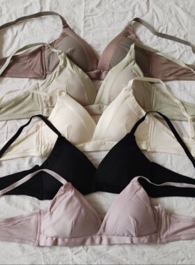 B21-42女式无钢圈薄款小码小胸少女AB杯文胸内衣bra三角杯女士