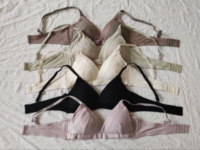 B21-42女式无钢圈薄款小码小胸少女AB杯文胸内衣bra三角杯女士