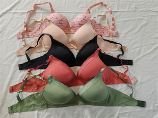 D32-28女式无钢圈薄款出口欧美混款文胸内衣胸罩bra大胸显小BC杯