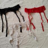 有搭扣可以配丝袜大红 性感吊袜带弹力出口欧美蕾丝夏季 D11 48女式