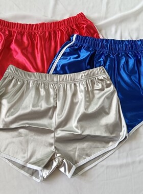 D31-06女式夏季三分裤运动裤瑜伽裤跑步锻炼健身居家薄款短裤红色