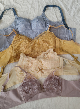 D31-18女式无钢圈薄款蕾丝大码大胸显小多款式杂款文胸内衣bra清