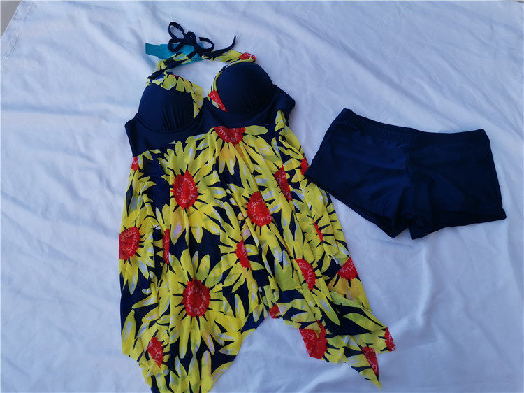 d12-35国内泳衣泳装游泳女式夏季海边沙滩两件套少女保守学生女生