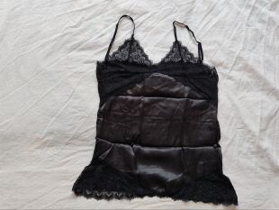 蕾丝吊带背心抹胸深v夏季 睡衣睡裙短款 ****性感 41女式 D14