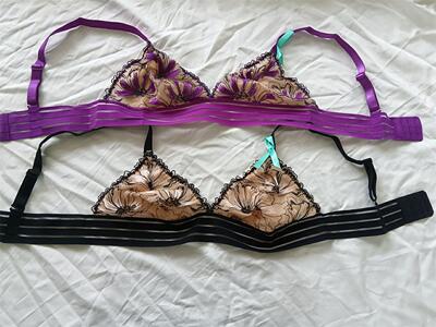无钢圈法式三角杯文胸内衣性感