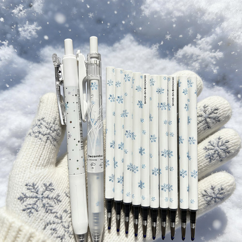 KOOKEI冬雪中性笔纯白之雪笔芯