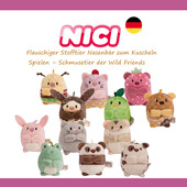 德国NICI专柜正品 MyMochi迷你动物可爱团子挂件发卡头饰挂包包5cm