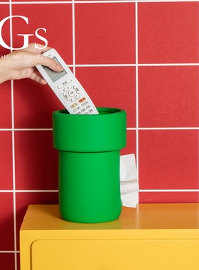 简约轻奢纸巾盒多功能空调遥控器收纳一体创意高级感客厅装饰陶瓷