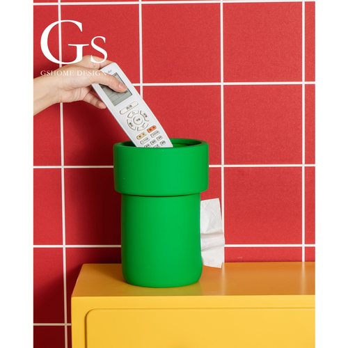 【玛里奥系列】绿管道纸巾盒收纳